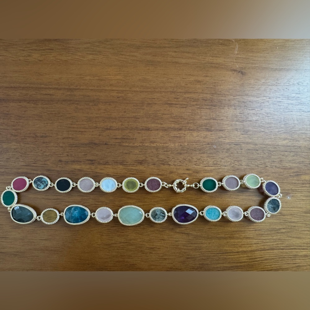 Multi-Color Gemstone Necklace - Picture 9 of 9